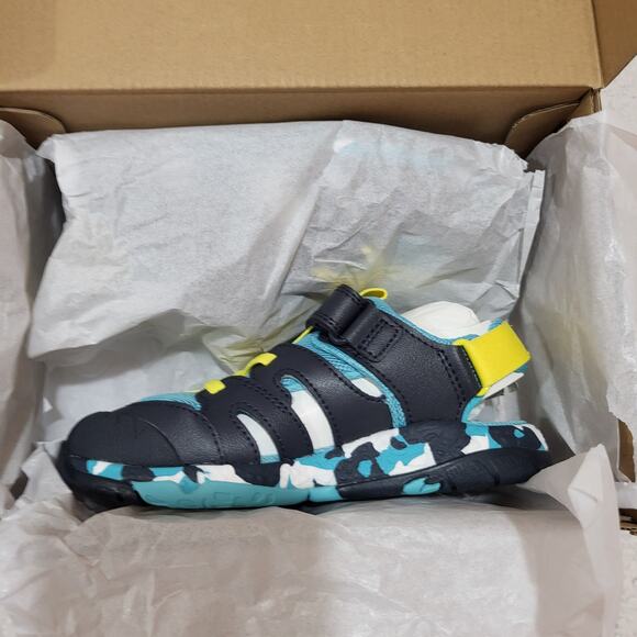 NEW Clarks Steggy Roar Fisherman Sandal, Navy Combi, 11 Wide US Unisex Big_Kid - Picture 5 of 7